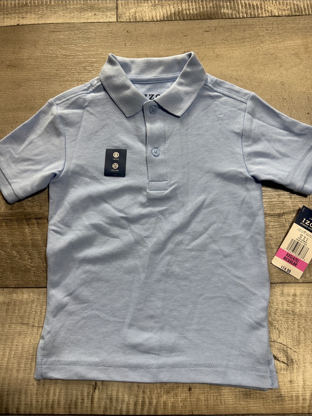 Izod Light Blue Boys' Pique Polo
